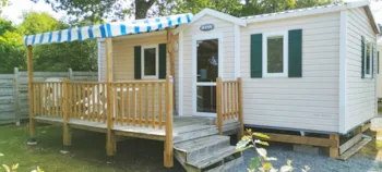 Huuraccommodatie(s) - Stacaravan Fregate 28 M² (2009) + Terras 11 M² - Camping Les Embruns