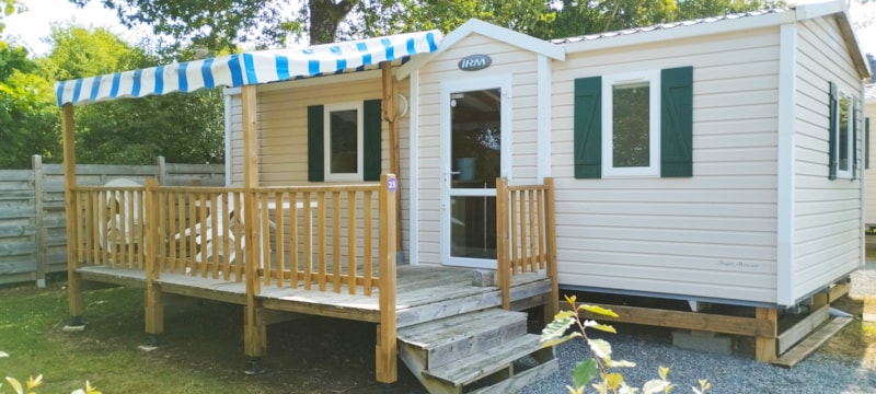 Stacaravan FREGATE 28 m² (2009) + Terras 11 m²