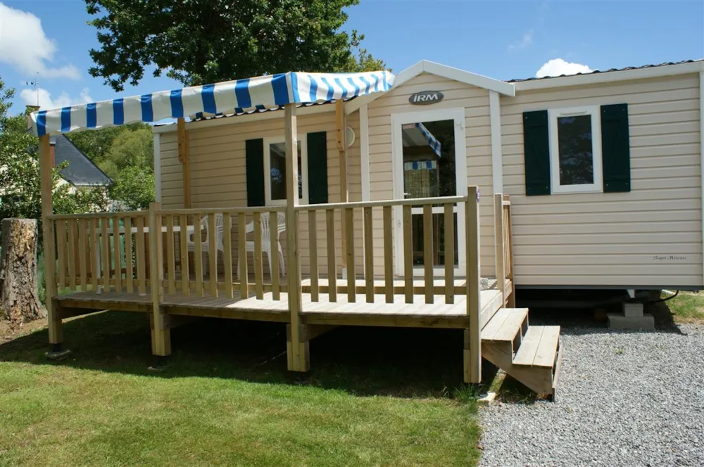 Location - Mobil-Home S Fregate  28 M² (2009) + Terrasse Semi-Couverte 11 M² - Camping Les Embruns