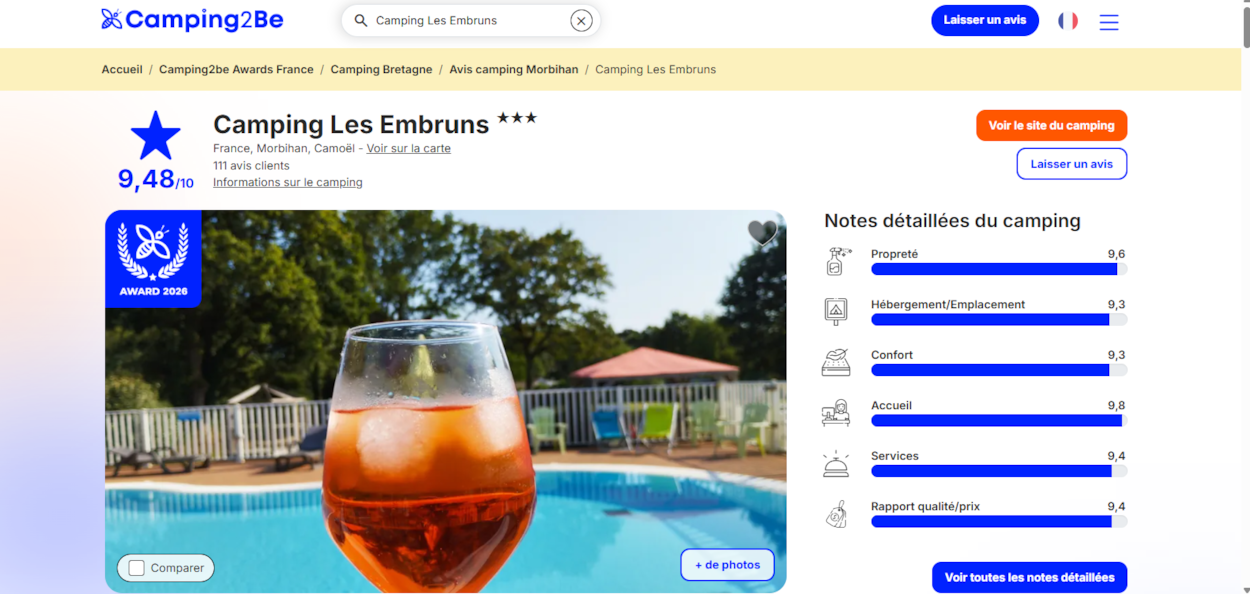 Camping Les Embruns