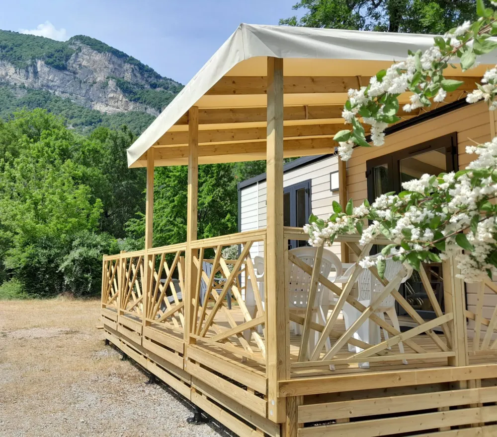 Location - Mobil-Home Premium 3 Chambres - Camping Le Colombier