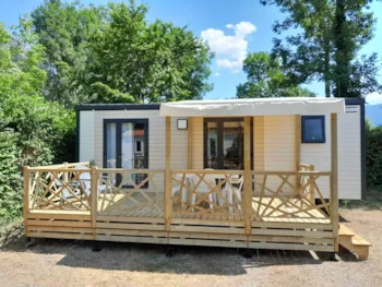 Mietunterkunft - Mobil-Home Premium 2 Chambres - Camping Le Colombier