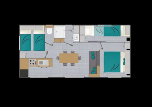 Location - Mobilhome Vacances - image n°4 - Camping Municipal La Grange du Pin