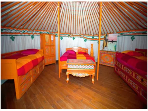 Mietunterkunft - Jurte 19M² - - image n°2 - Camping Domaine de Mépillat