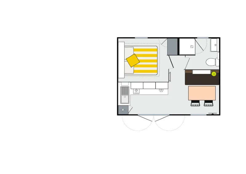 Cottage Cosy 20M² - 1 Chambre + Tv - (2 Adultes Maximum) -