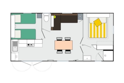 Cottage CONFORT 30m² - 2 bedrooms - (4 adults maximum) -