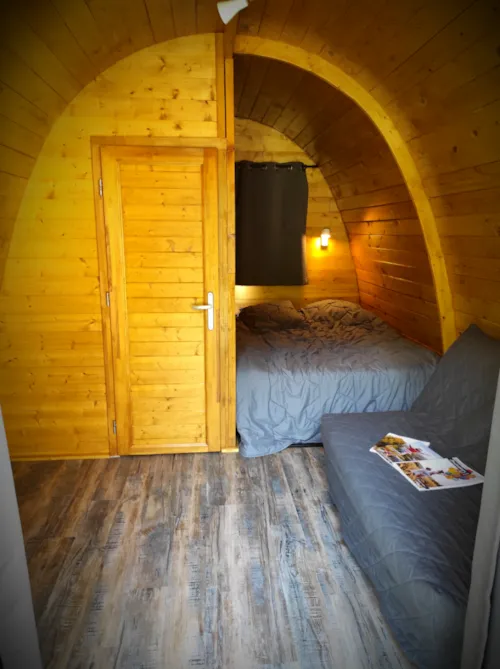 Mietunterkunft - Pod / Holzhütte Mit Sanitäranlagen 15M² Mit Schlafcouch - image n°2 - Camping Domaine de Mépillat