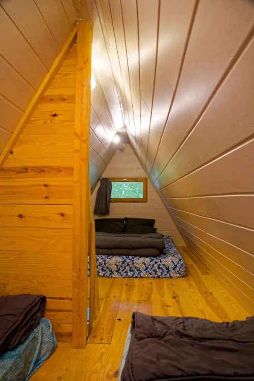 Mietunterkunft - Tipi Holz 35M² - 2 Schlafzimmer - - image n°6 - Camping Domaine de Mépillat