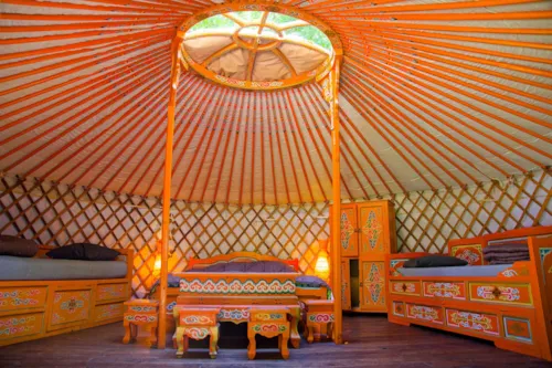 Mietunterkunft - Jurte 27M² - - image n°3 - Camping Domaine de Mépillat