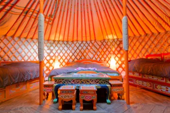 Accommodation - Yurt 27M² - - Camping Domaine de Mépillat