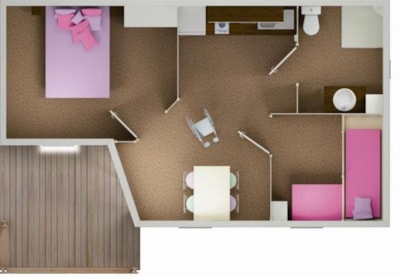 Chalet designed for disabled people - 2 bedrooms