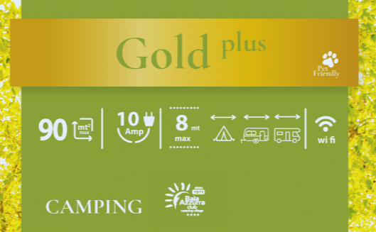 Emplacement - Emplacement Gold Plus 10 Amp - Max 7.50 M - Camping Village Baia Azzurra