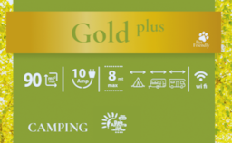 Kampeerplaats(en) - Standplaats Gold Plus 10 Amp - Max 7.50 M - Camping Village Baia Azzurra