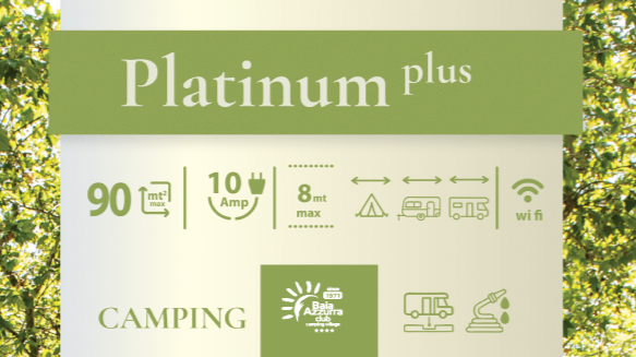 Emplacement - Emplacement Platinum Plus 10 Amp -Max 7.5 M. - Camping Village Baia Azzurra