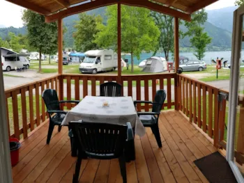 Mietunterkunft - Mobilheim Zefiro 22Mq + 9Mq Terrasse - Camping Al Lago