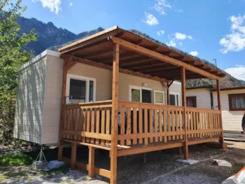 Mietunterkunft - Mobilheim Terrace Samstag Ankunft 24Mq + 12 Terrasse - Camping Al Lago