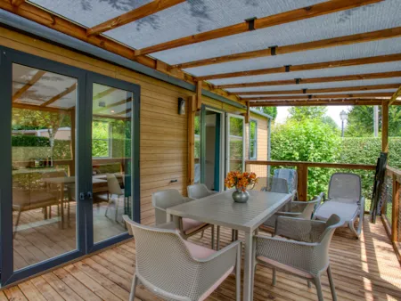 Huuraccommodatie(s) - Cottage Esprit Nature 2 Chambres - Camping Le Paradis