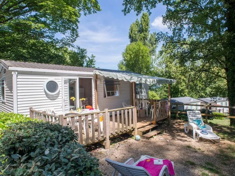 Location - Mobil Home Confort 32M² 3 Chambres - Climatisé - Camping Sunêlia Le Séquoia