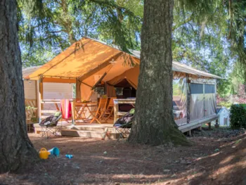 Mietunterkunft - Eco Lodge 2 Zimmer  - Ohne Sanitäranlagen - Camping Sunêlia Le Séquoia