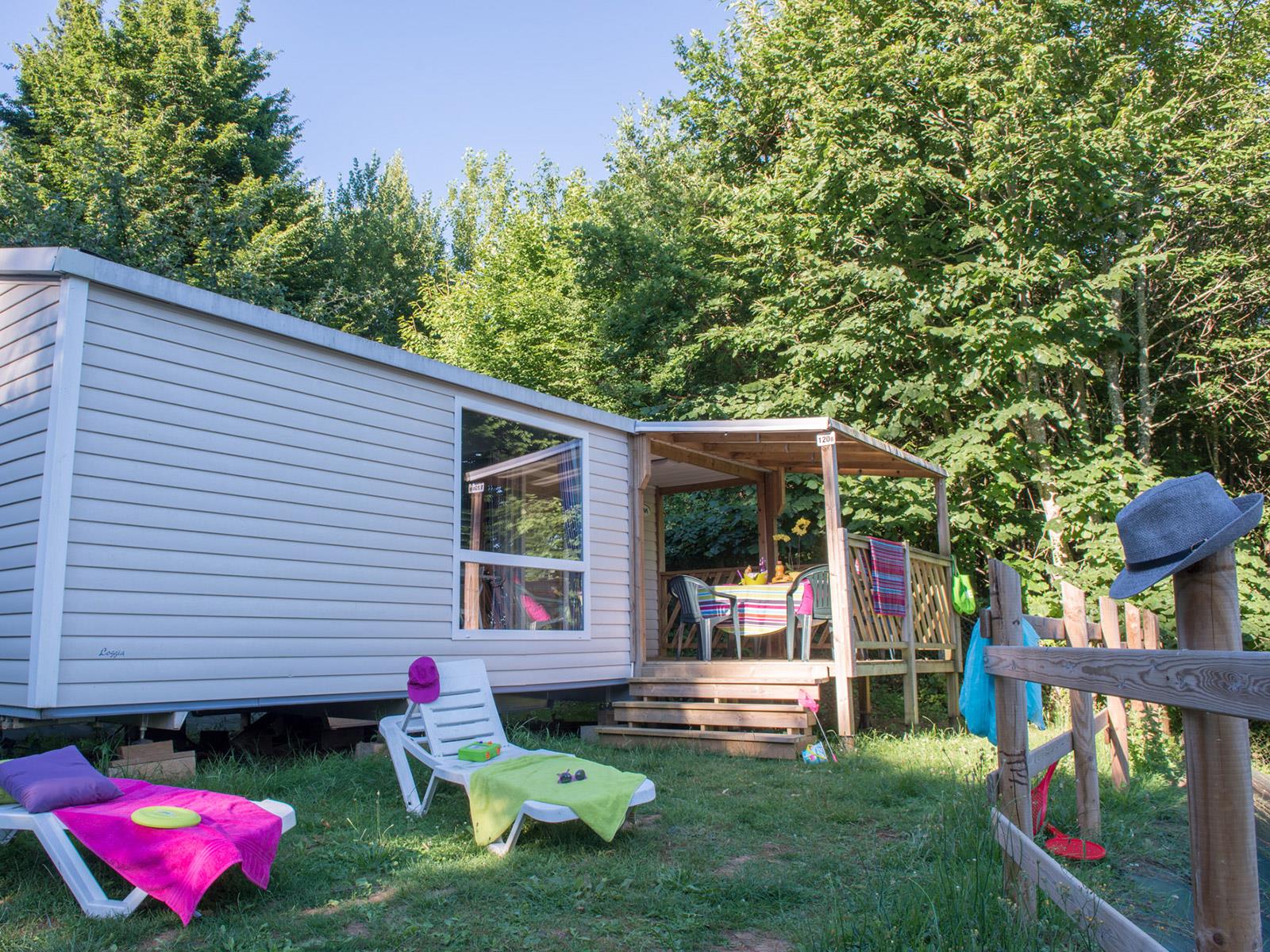 Location - Mobil Home Prestige 32M² 2 Chambres - Climatisé - Camping Le Séquoia