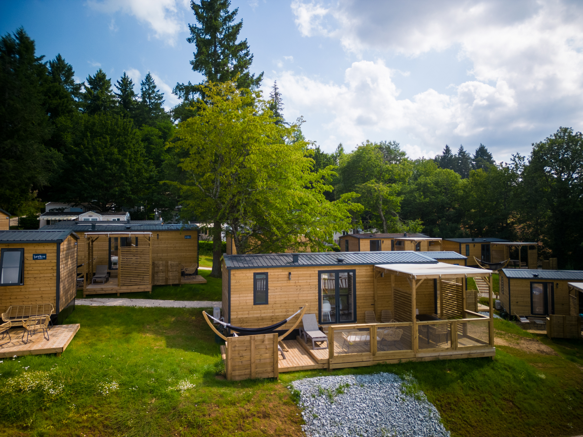 Location - Mobil-Home Sunelia Luxe 33M² 3 Chambres - Climatisé - Camping Le Séquoia
