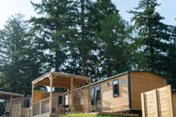 Mietunterkunft - Mobilheim Sunelia Luxe 32M² 2 Schlafzimmer - Klimaanlage - Camping Sunêlia Le Séquoia