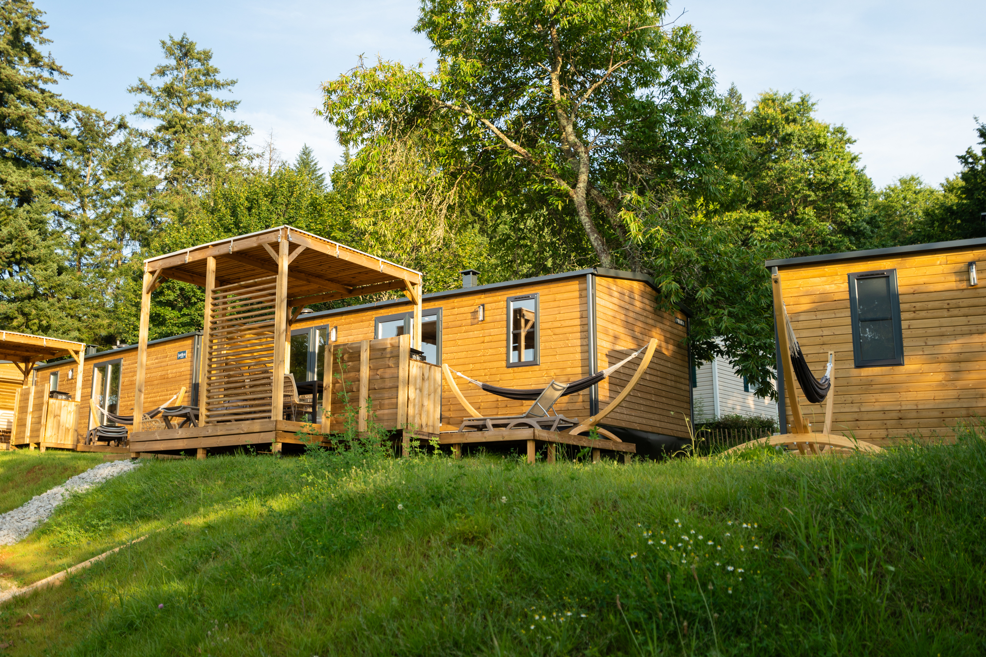 Location - Mobil-Home Sunelia Luxe 40M² 3 Chambres 2 Salles De Bain - Climatisé - Camping Le Séquoia