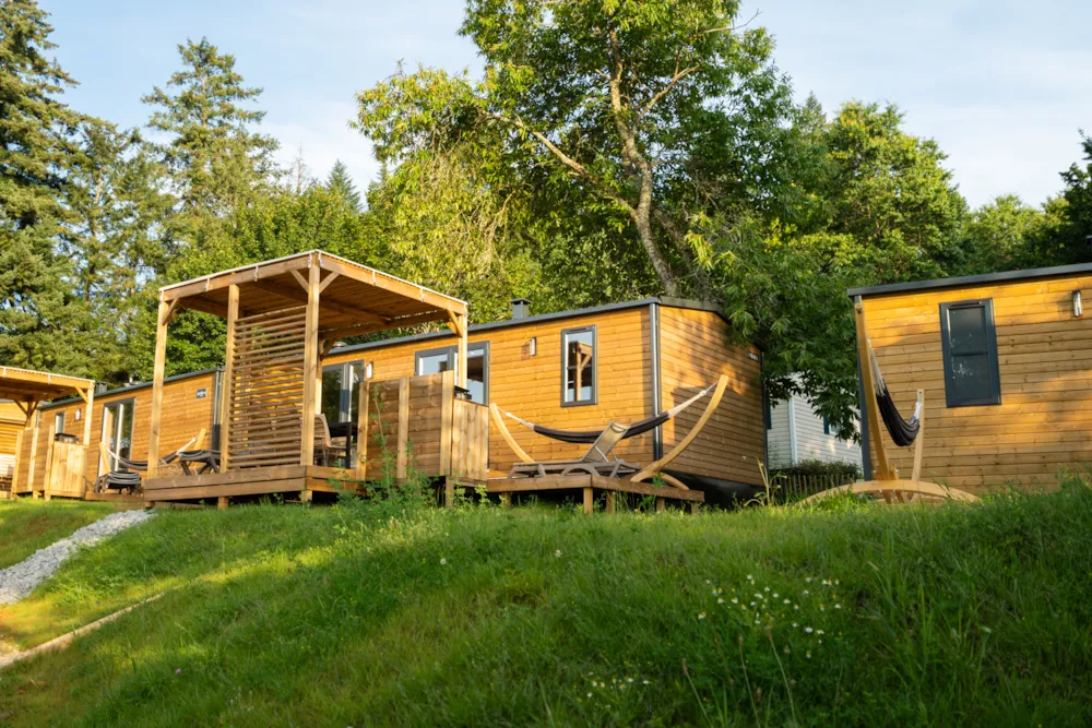 Location - Mobil-Home Sunelia Luxe 33M² 3 Chambres - Climatisé - Camping Sunêlia Le Séquoia