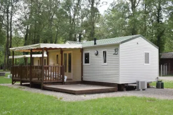 Mietunterkunft - Cottage Lousiane Zen - 3 Schlafzimmer - Camping Les 3 Lacs du Soleil