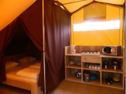 Accommodation - Safari Tent 2 Bedrooms (Without Toilet Blocks) - Camping Floreal Het Veen