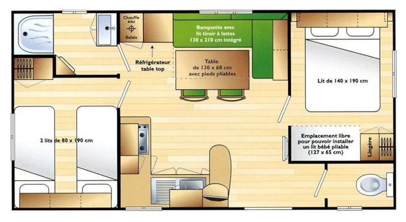 Mobil-Home Super Mercure Avec Terrasse