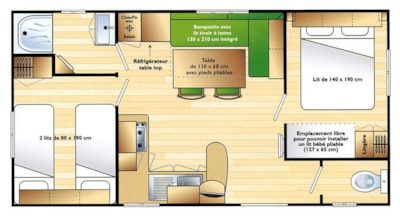Mobile home SUPER MERCURE avec terrasse