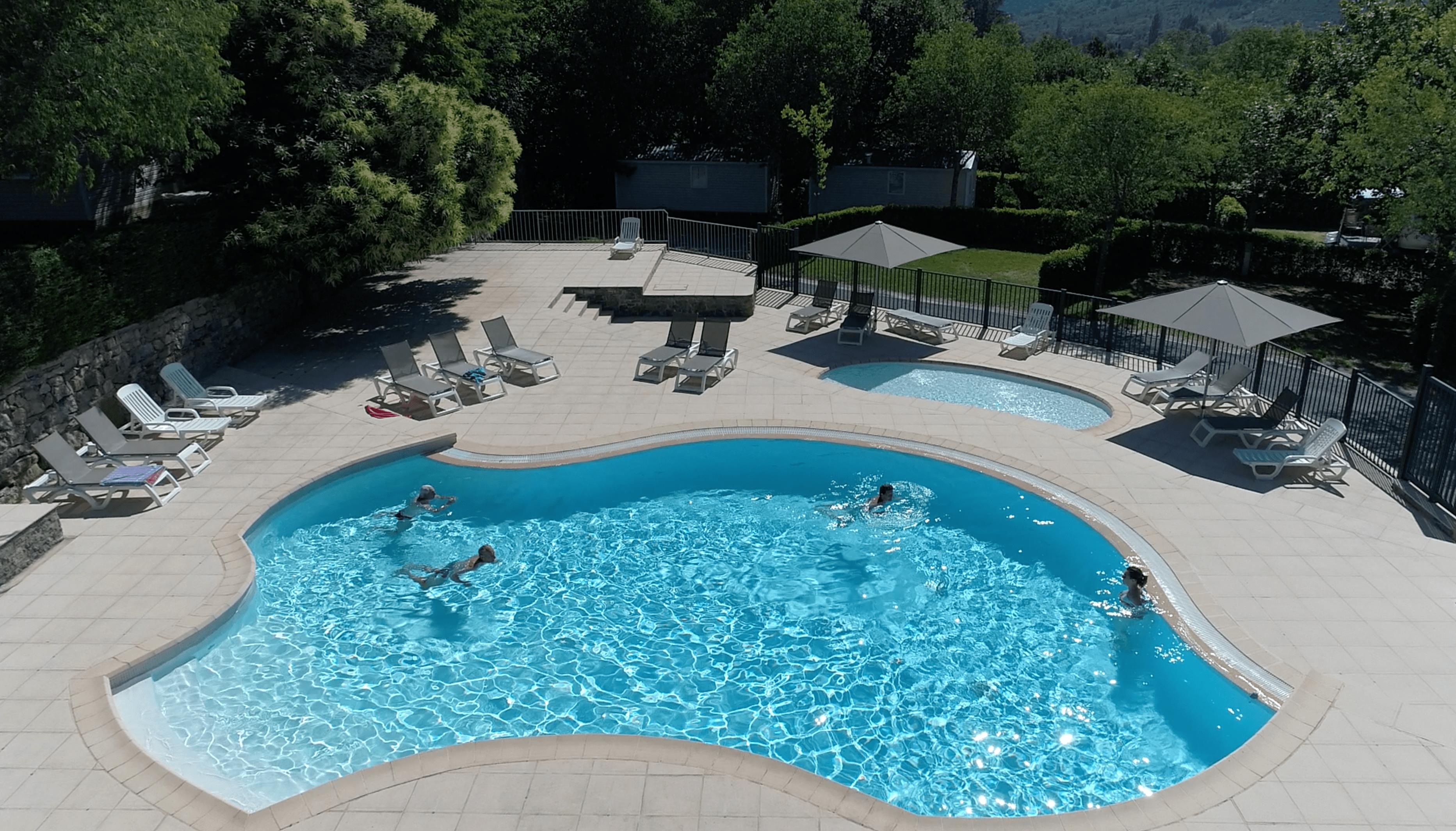 Bathing Camping Les Chataigniers - Laurac En Vivarais