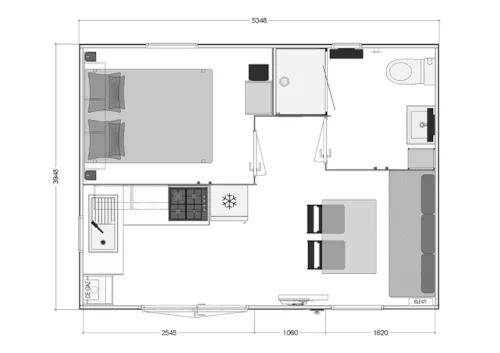 Location - Mobil-Home Bahia - image n°6 - CAMPING LES CHATAIGNIERS