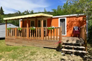 Locatif - Mobil-home PREMIUM ANLAGE 2 Kammern, 2 Badesäle, TV, Geschirrspülmaschine (saturday till saturday (in high season) - Camping des Gorges