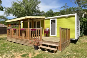 Locatif - Mobil-home PREMIUM 2 Kammern, ANLAGE 2 Badesäle, TV, Geschirrspülmaschine (sunday till sunday (in high season) - Camping des Gorges