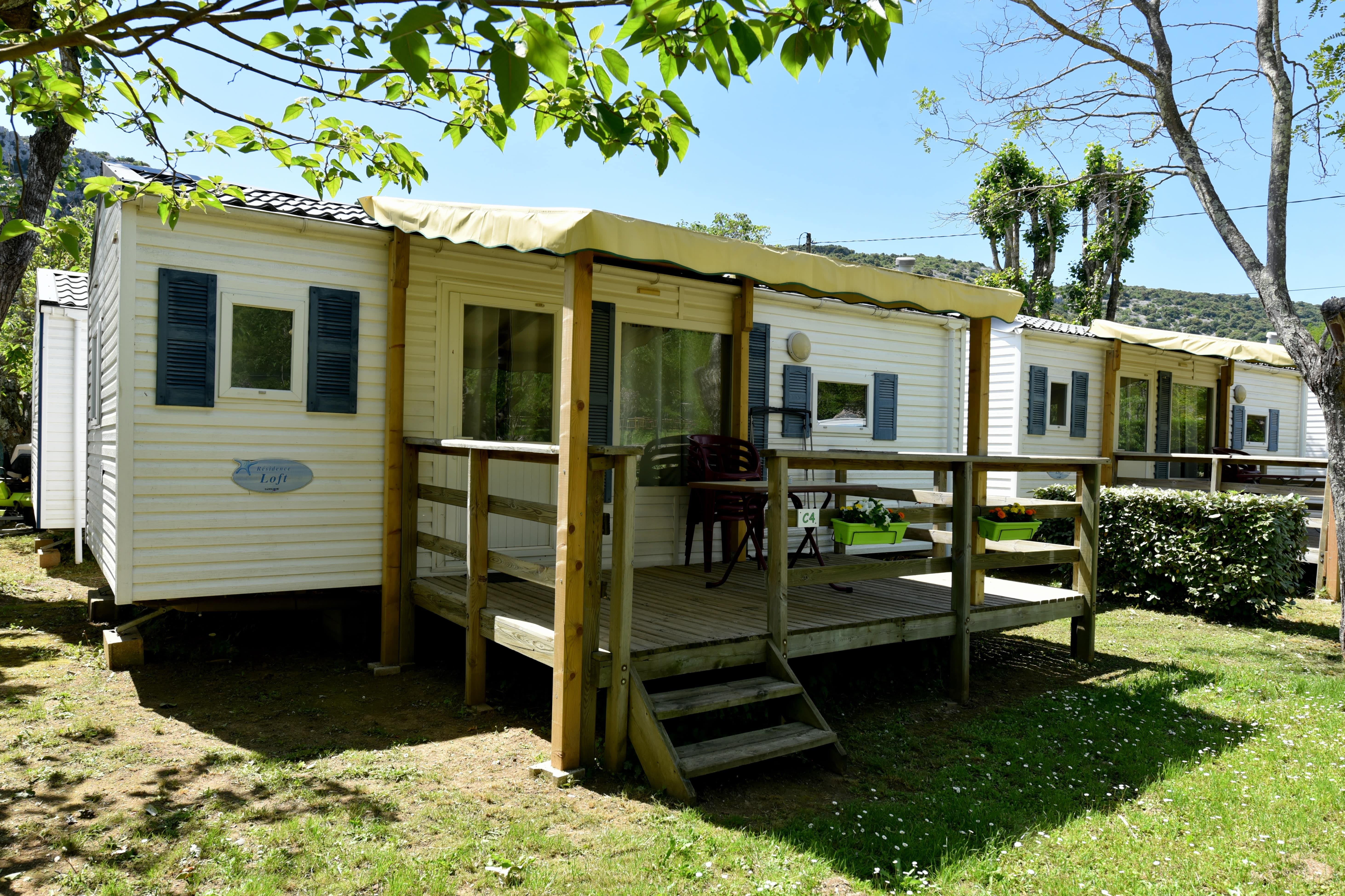 Accommodation - Mobilhome Comfort  2 Bedrooms With Airconditioned Sunday Till Sunday (In High Season) Minimum 3 Nights - Camping des Gorges