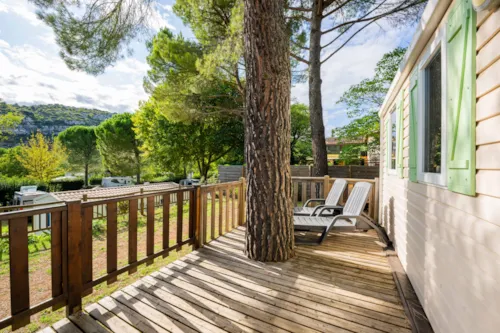 Mietunterkunft - Luxuriöses Mobilheim Mit 3 Schlafzimmern Und Klimaanlage, Anreise Am Sonntag - image n°3 - Camping des Gorges