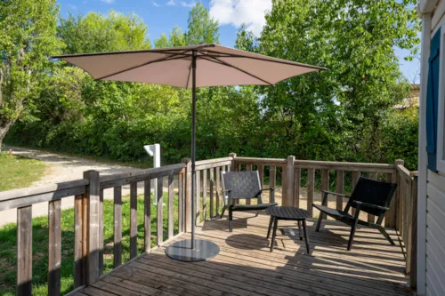 Accommodation - Mobil-Home Standing, Air-Co, 2 Bedrooms, Tv, Dishwasher, Saturday Till Saturday In High Season - image n°3 - Camping des Gorges