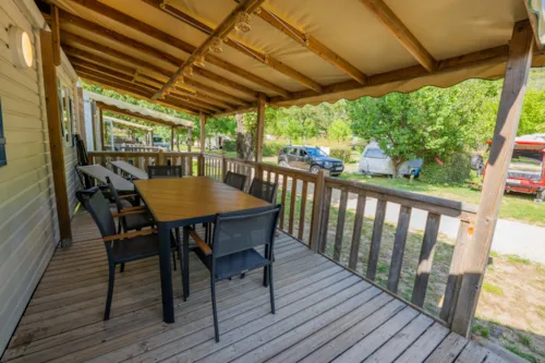 Accommodation - Mobil-Home Standing, Air-Co, 2 Bedrooms, Tv, Dishwasher, Saturday Till Saturday In High Season - image n°2 - Camping des Gorges