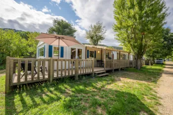 Mietunterkunft - Mobil-Home Standing, Air-Co, 2 Bedrooms, Tv, Dishwasher, Saturday Till Saturday In High Season - Camping des Gorges