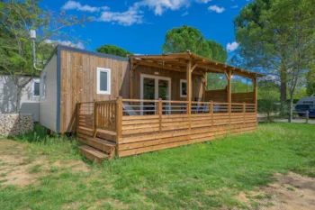 Mietunterkunft - ***Nouveau*** M-H Oasis Climatisé, 2 Chambres,Tv, Lave-Vaiselle,Arrivée Le Samedi (En Pleine Saison) - Camping des Gorges