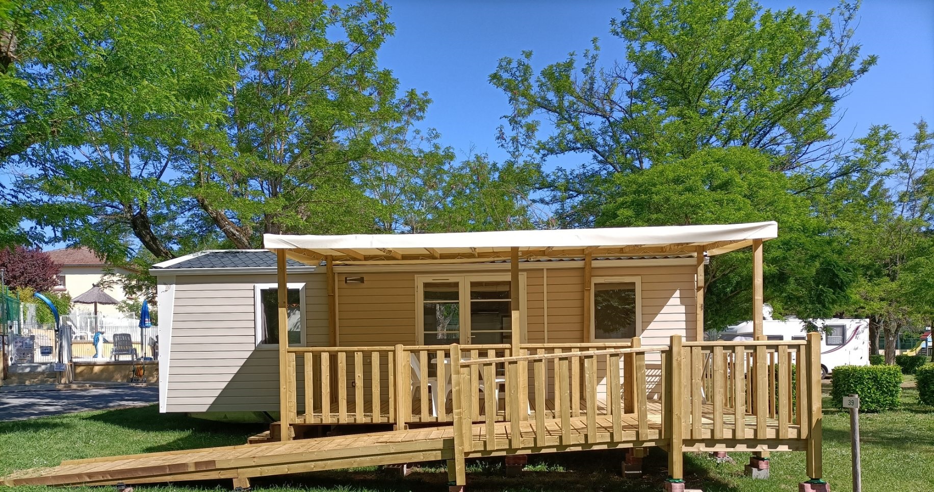 Accommodation - Mobile Home Adapted For People With Reduced Mobility Air-Conditioned - SUN CAMPING
