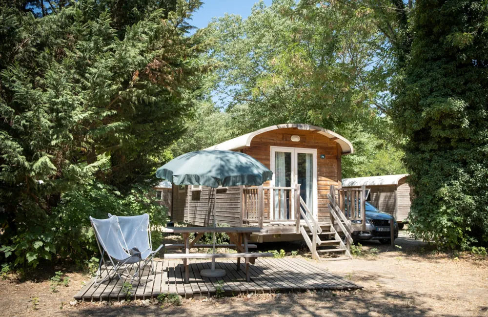 Location - Roulotte - Huttopia le Moulin