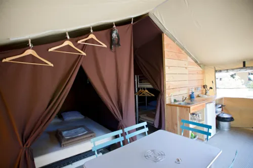 Location - Tente Toile & Bois Sweet - image n°6 - Huttopia le Moulin
