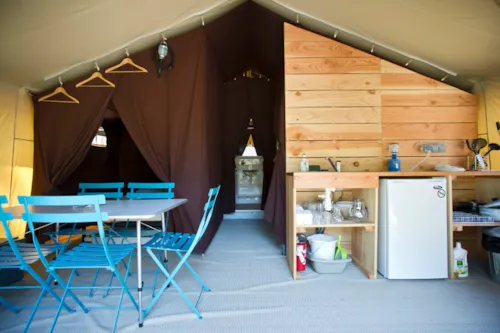 Location - Tente Toile & Bois Sweet - image n°3 - Huttopia le Moulin