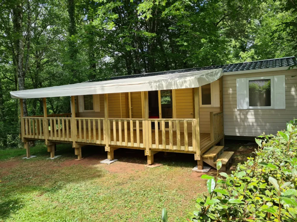 Location - Mobil Home 4 Chambres Climatisé - Camping du Coucou