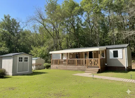 Huuraccommodatie(s) - Stacaravan Met 2 Slaapkamers - Camping du Coucou