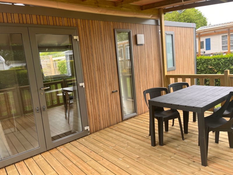 Nuovo: BAHIA PREMIUM casa mobile Terrazza coperta, TV e LV spese di prenotazione incluse