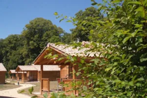 Locatif - Chalet Confort 35m² 2 bedrooms with covered terrace + TV -adapted to the people with reduced mobilit - Camping Le Château